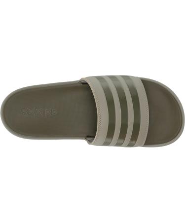 adidas Women's Adilette Platform Slide Sandal 7 - Silver/Olive Strata - Buy Online on GoSupps.com
