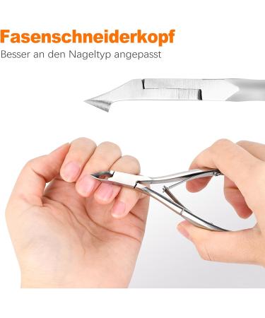 OioTuyi Professional Cuticle Nippers Extra Sharp Ergonomic Design Plastic-Free - Buy Online on GoSupps.com