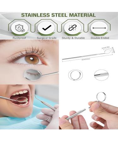 Premium Stainless Steel Dental Mirror - Mouth Inspection Tool | 1 Piece Pack for Dentists - Buy Online on GoSupps.com