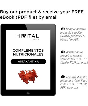 Buy Hivital Foods Pure Astaxanthin 8mg - 180 Vegan Capsules for Skin & Immune Support | International Shipping Available - Buy Online on GoSupps.com