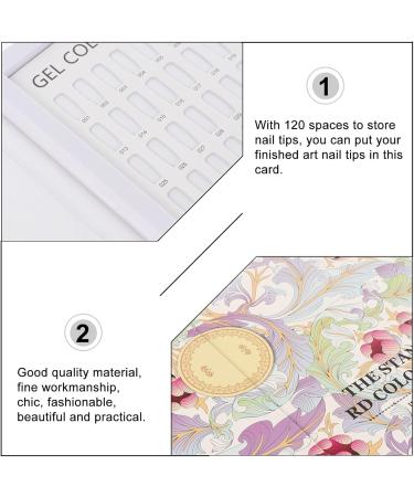 Nuancier pour Faux Ongles Couleurs pour Ongles Cartes de Couleurs pour Manucure Outils de Nail Art - Buy Online on GoSupps.com