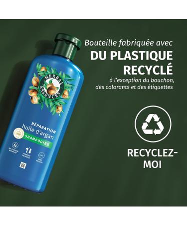 Herbal Essences Repair Shampoo Argan Oil 2x250ml Damaged Hair Intense Nourishment for Soft and Smooth Hair Natural Ingredients Silicone Free Vegan - Buy Online on GoSupps.com