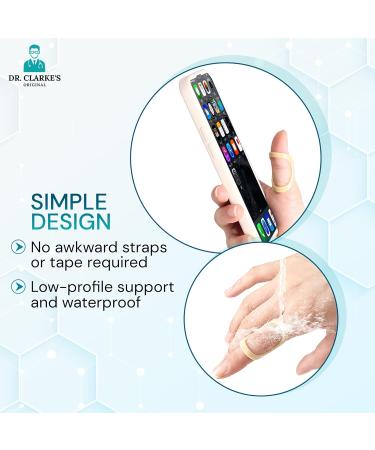 Dr. Clarke's Original Finger Splints - Size 3, 4, 5 - 3 Pack - Finger Hand Brace for Arthritis, Trigger Finger, Mallet Finger - Thumb & Finger Support - Buy Online on GoSupps.com