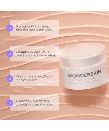 Wonderskin Purevoc Hero Face Cream - Anti-Aging Moisturizer for Men & Women | Hydrating Anti-Wrinkle Daily Facial Moisturizer for Dry Skin - Buy Online on GoSupps.com