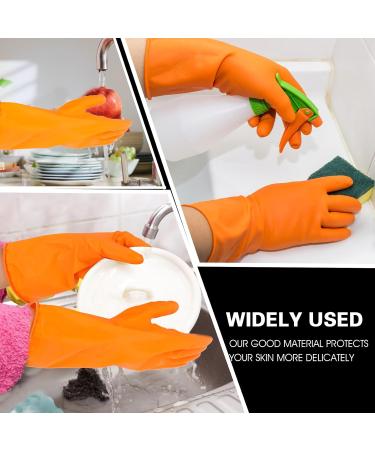 Wy Lighting Level Rubber Gloves - Reusable Household Cleaning Gloves for Dishes & Kitchen - 1 Pair - International Shipping Available - Buy Online on GoSupps.com
