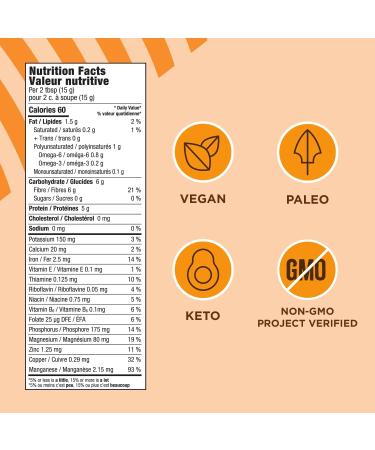 Manitoba Harvest Ground Hemp Seed 227 g 6g of Fibre per 15 g Serving Non-GMO Project Verified Vegan Keto Paleo 1 g Omega 3 & 6 per 15 g serving- Blend in smoothies oatmeal use in baking 8-Pack - Buy Online on GoSupps.com
