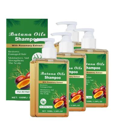 Shampooing huile Qguojie Batana avec extrait de romarin - Traitement de perte de cheveux naturels r pare les frisottis et les cheveux endommag s pour les plus pais et plus forts (4)