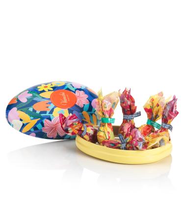 Venchi - Bo te en M tal en Forme d' uf 7 Petits ufs Assortis 77 Gr avec "Noisettes du Pi mont" Sans Gluten Collection Printemps Venchi Teresa Rego Id e Cadeau