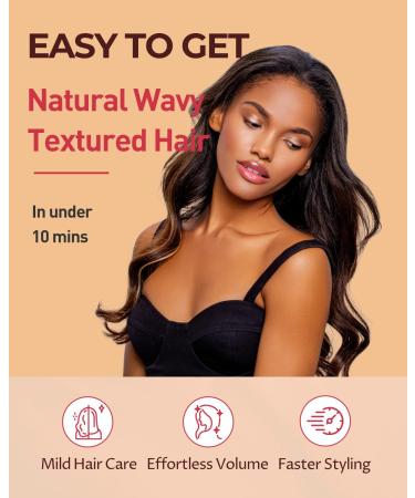 Round Thermal Brush & Heated Curling Iron - 1.5 Inch Ceramic Tourmaline Hair Wand for Volume & Shine | International Shipping - Buy Online on GoSupps.com