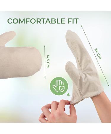 MASSAGE-EXPERT Garshana Raw Silk Gloves - 1 Pair for Ayurvedic Dry Massage & Cellulite Treatment - One Size Fits All - High-Quality - Buy Online on GoSupps.com