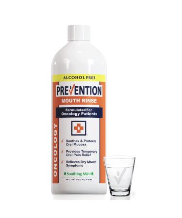 Prevention Oncology Mouthwash, Non-Alcohol, 16oz, Prevention Oncology Mouth Rinse | Alcohol Free - Specially Formulated for Patients Undergoing Oncology Treatment 16 Fl Oz (Pack of 1)