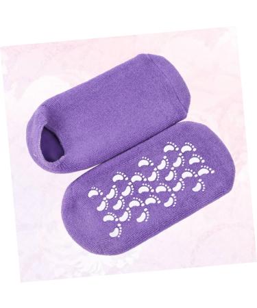 DOITOOL 1 Pair Cotton Sock Moisturizing Women Socks Women Spa Socks Hard Skin Repair Socks Moisturizing Socks Womens High Heels Womens Block Heels Foot Gel Purple Miss - Buy Online on GoSupps.com