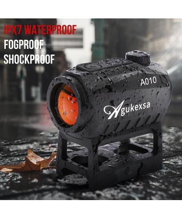 Agukexsa 1x20mm Compact Red Dot Sight with 2 MOA, Shake Awake Feature, Co Witness Riser - Aluminum Alloy - Buy Online on GoSupps.com