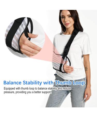 Arm Sling for Shoulder & Elbow Injury - Medical Immobilizer with Padded Strap | Breathable Support for Torn Rotator Cuff - Universal Fit for Men & Women - Buy Online on GoSupps.com