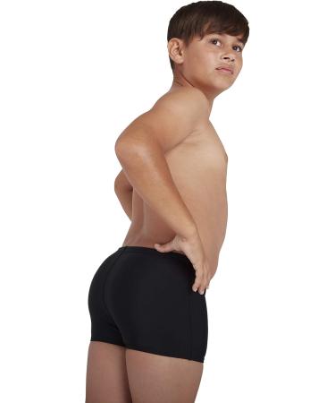 Buy Speedo Boys Plastisol Swim Briefs 11-12 Years - Black/Blue Flame/Light Adriatic | International Shipping Available - Buy Online on GoSupps.com