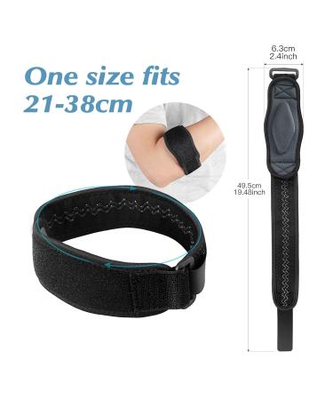 AGPTEK Elbow Brace Pack of 2 - Sports Compression Support for Tennis Elbow | Gray Fitness Brace - Buy Online on GoSupps.com