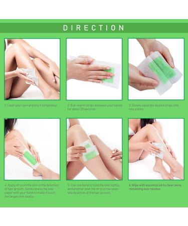 Wax Strips Hair Removal Kit for Women - Large Size 32 Count, for Arms, Legs, and Brazilian Bikini - Buy Online on GoSupps.com