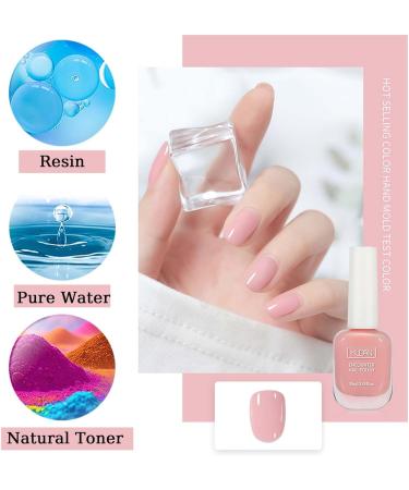 Nail Polish Clear Nail Polish Quick-Drying Long-Lasting Nail Polish Breathable Nail Polish No Need of Healing Nail Polish at Home (11 Clear Pink) (Pale Pink) - Buy Online on GoSupps.com