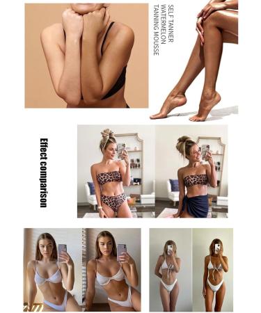 Mousse bronzante kit bronzant sans soleil applicateur de inclus rouge formule bronzante naturelle convient les types plage ext rieur voyage d coration longue dur e - Buy Online on GoSupps.com