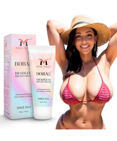 MACARIA Bobae Brazilian breast cream firming lifting | Bust Tightening Shape & Size up Cream Fast Breast Enhancement Gel bigger Brazilian Boobs Women enlargement cream for quick larger growth