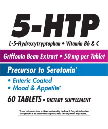 Nature's Way 5-HTP with Vitamin B6 & C - 60 Count - Buy Online on GoSupps.com
