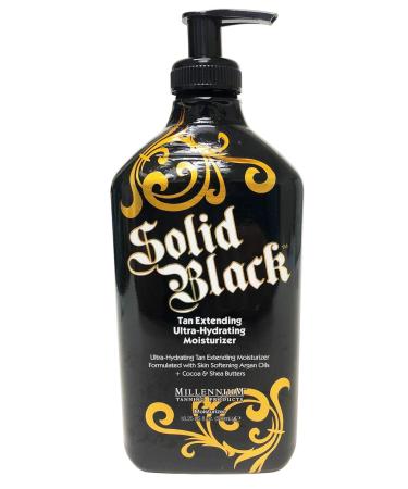 2 Pack: Millennium Tanning Solid Black Hypoallergenic Tan Maximizer with Hemp + Tan Extender Moisturizer Lotion - Buy Online on GoSupps.com