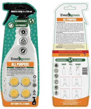 Everlygreen Cleaning Tabs green product for home office business students janitorial professionals services supplies (PEROXYTAB 9) 1 Count - Buy Online on GoSupps.com