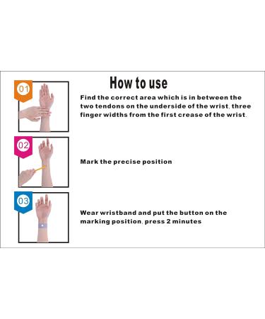 Motion Sickness Bands - 5 Pairs Anti-Nausea Wristbands for Car, Sea, Flying, Travel - Relief for Morning Sickness - Black/Blue/Grey/Pink/White - Buy Online on GoSupps.com