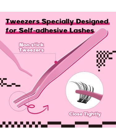 Self Adhesive Eyelashes Kit | 48pcs Lash Clusters + 48pcs Bottom Lashes | Reusable No Glue Natural Look | Easy to Use | Begonia D-10-18mix - Buy Online on GoSupps.com