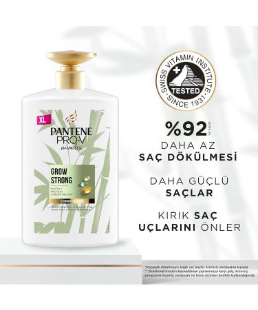 Pantene Pro-V Grow Strong Shampoo with Biotin and Protein Amplifier 1000 ml Miracles shampoo helps reduce hair loss dry hair - Buy Online on GoSupps.com