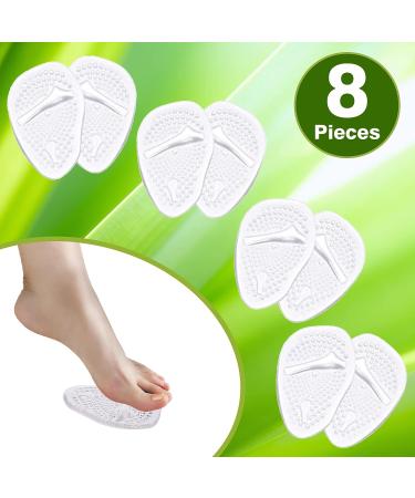 MountainAir Metatarsal Pads - 4 Pairs Anti-Slip Foot Cushions for Men & Women - Pain Relief Shoe Inserts - Transparent High Heel Pads - Buy Online on GoSupps.com