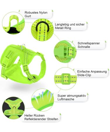 Buy Supet Cat Dishes & Harness Set - Fleeing Kitten Cat Vest Universal Leash & Dishes for Cats/Puppies (M) - Green - International Shipping Available - Buy Online on GoSupps.com