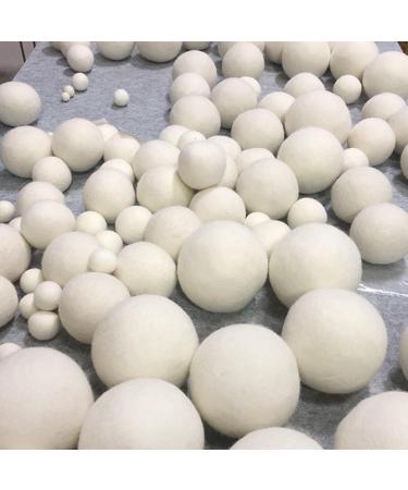 Fabric Softener Ball Time Saver Safe Reusable Static Reduction Wool Dryer Balls Bag Packed 6 Pieces for Clothes (7cm) - Buy Online on GoSupps.com