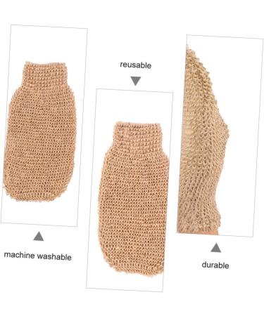 2pcs Exfoliating Bath Scrub Gloves for Women - Miss Ramie Jute Spa Mittens - Buy Online on GoSupps.com