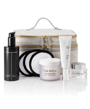 Trish McEvoy Power of Skincare Carpe Celebrate Collection - Face Wash Beauty Booster Cream Vitamin C Cream Erasers Hydroxy Pabs