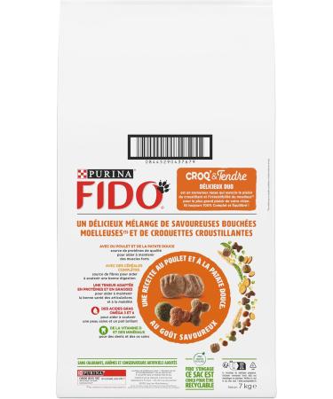 FIDO Croq' & Tender Chicken Sweet Potato 7kg Croquettes for Adult Dogs - Buy Online on GoSupps.com
