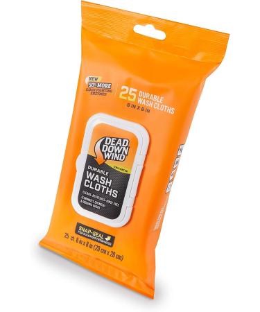 Dead Down Wind Odorless & Unscented Wash Towels (25 Count) - Eliminate Odors Safely - Buy Online on GoSupps.com