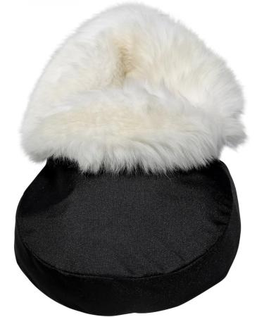 Lambskin Foot Warmer - Cuddly Black/White Merino Fur | International Shipping - Buy Online on GoSupps.com