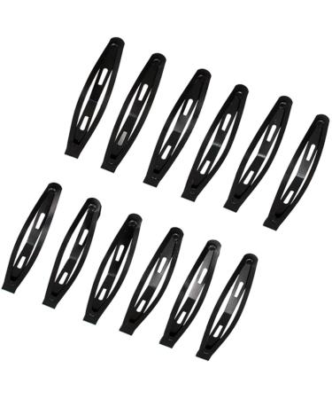 48-Piece Black Metal Snap Hair Clips | Stylish Hair Accessories for Women & Girls - Buy Online on GoSupps.com