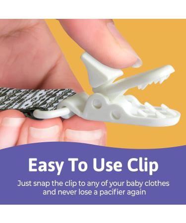 Putska 4 Pack Pacifier Clip Set for Boys and Girls - Unisex Teething Pacifier Holder with MAM Attachment - Buy Online on GoSupps.com