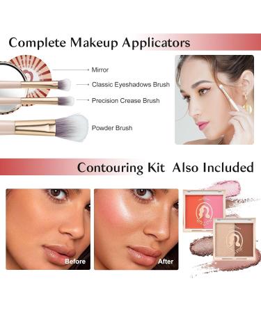 Color Nymph All-in-One Makeup Kit for Teens | 18 Eyeshadows Glitter Lip Gloss & Blush - Perfect Beginner Makeup Set for Girls - Buy Online on GoSupps.com