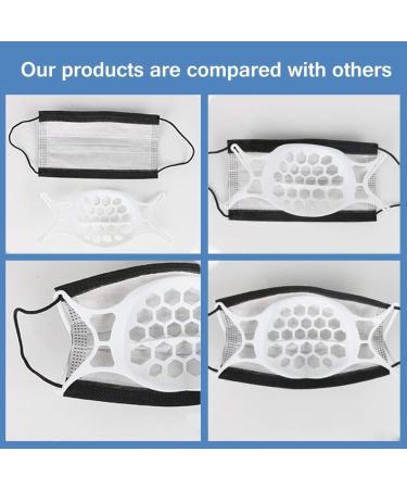 3D Silicone Bracket for Bandana - Mask Inner Support Frame for More Breathing Comfort (10 White) - Buy Online on GoSupps.com
