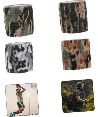 Buy Yardwe 4 Rolls Outdoor Camouflage Sports Tape | Clear PVC Athletic Compression Non-Woven Fabric | Best for International Shipping - Buy Online on GoSupps.com