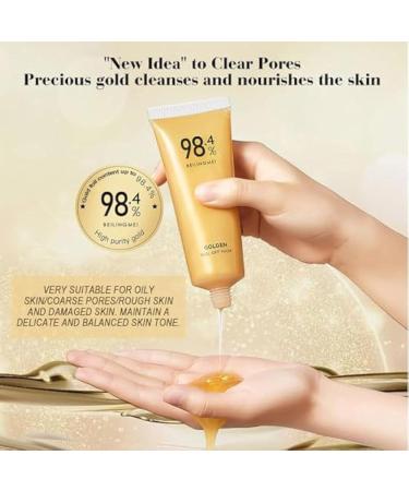 98.4% Gold Peel Off Facial Mask - Anti-Aging & Exfoliating Gold Face Mask for Pore Cleansing & Blackhead Removal - Shop Internationally - Buy Online on GoSupps.com