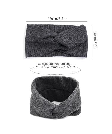 VEGCOO Women's Winter Hairband | 6-Piece Wide Twisted Elastic Headbands | Sports & Yoga Hairbands for Women & Girls - Buy Online on GoSupps.com