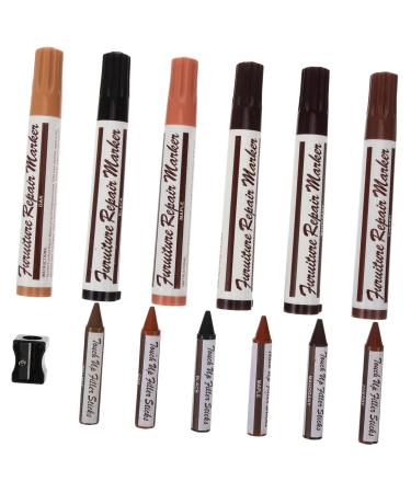 MAGICLULU 1 Set Scratch Repair Pen Wood Markers Furniture Repair Furniture Repair Pen Furniture Repair Markers for Wood Furniture Markers for Furniture Repair Kit Furniture Supply