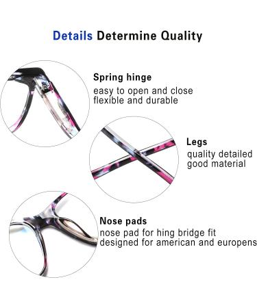SIGVAN Ladies Blue Light Blocking Reading Glasses with Fashion Print - Multicolour 1.75x - Buy Online on GoSupps.com