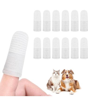 Adiwo Dog Toothbrush Finger 12 Pcs Reusable Dog Finger Toothbrush Anti-Plaque 360 Full-Surrounded Bristles Dog Tooth Brush Efficient Dog Teeth Cleaning Products for Dogs and Cats