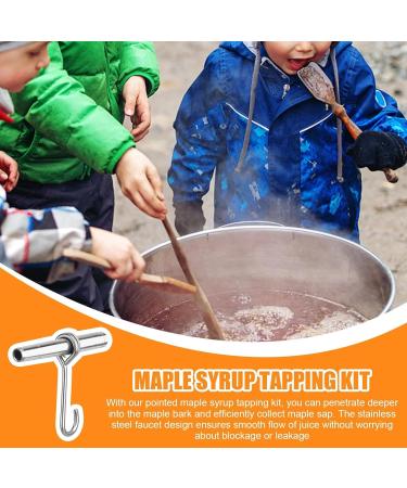 Premium Stainless Steel Maple Syrup Taps - Reusable Tree Water Taps for Family Farms & Gardens - Buy Online on GoSupps.com