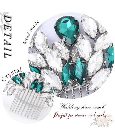 Yean Crystal Bride Wedding Hair Comb - Silver Bridal Hair Accessories for Women - Buy Online on GoSupps.com